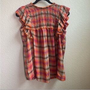 Beachlunchlounge plaid shirt sleeve shirt